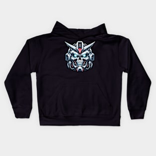 Biomech Skull S01 D82 Kids Hoodie